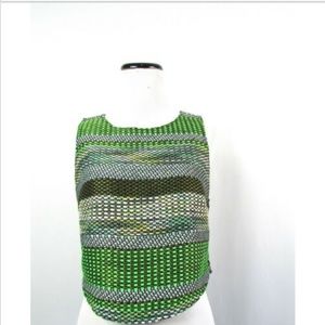 Anthropologie Leifsdottir GreenTweed Crop Tank